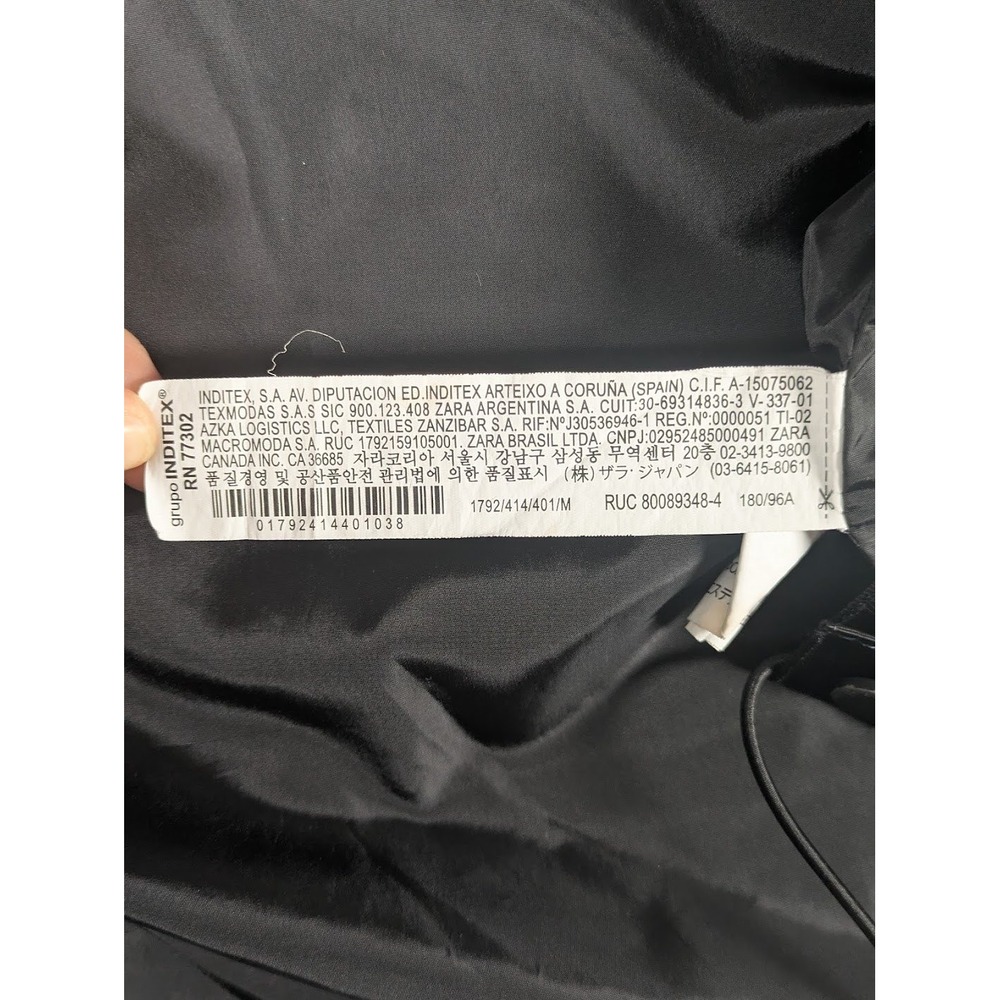 Zara Navy Blue Hooded Rain Trench - Picture 7 of 10